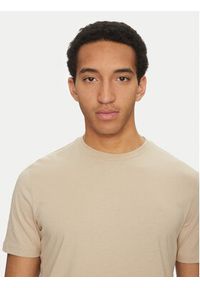 BOSS T-Shirt Thompson 01 50468347 Beżowy Regular Fit. Kolor: beżowy. Materiał: bawełna #5