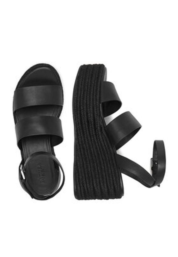 Badura Sandały EO-ALORA-LT0228-26-802 Czarny. Kolor: czarny. Materiał: skóra