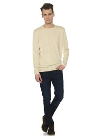 Lee - LEE CREW KNIT MĘSKI SWETER TURTLEDOVE L84BQOCV