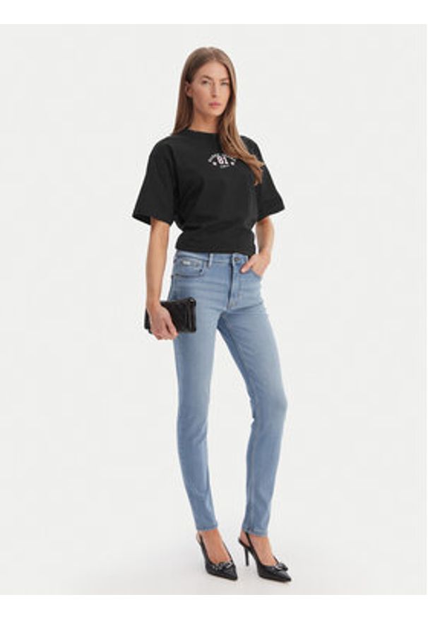 Guess T-Shirt W6RI20 K8HM0 Czarny Oversize. Kolor: czarny. Materiał: bawełna