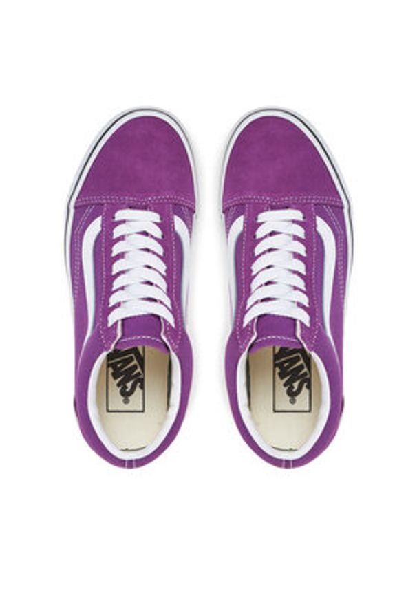 Vans Tenisówki Old Skool VN000D6WE2T1 Fioletowy. Kolor: fioletowy. Materiał: skóra, zamsz