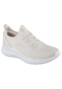 skechers - Damskie BOBS GEO LITE DIVINE LOOK Slip-On Beżowy. Okazja: na co dzień. Zapięcie: bez zapięcia. Kolor: beżowy. Materiał: materiał