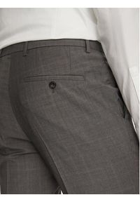 BOSS Garnitur H-Huge 50535023 Szary Slim Fit. Kolor: szary. Materiał: wełna #7