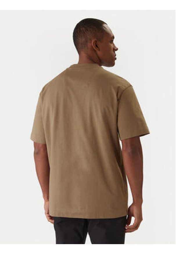 BOSS T-Shirt C-Tames 36 50555106 Khaki Relaxed Fit. Kolor: brązowy. Materiał: bawełna
