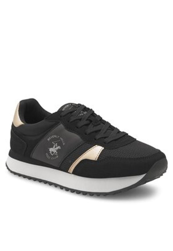Beverly Hills Polo Club Sneakersy W-SS24-3C022 Czarny. Kolor: czarny. Materiał: materiał