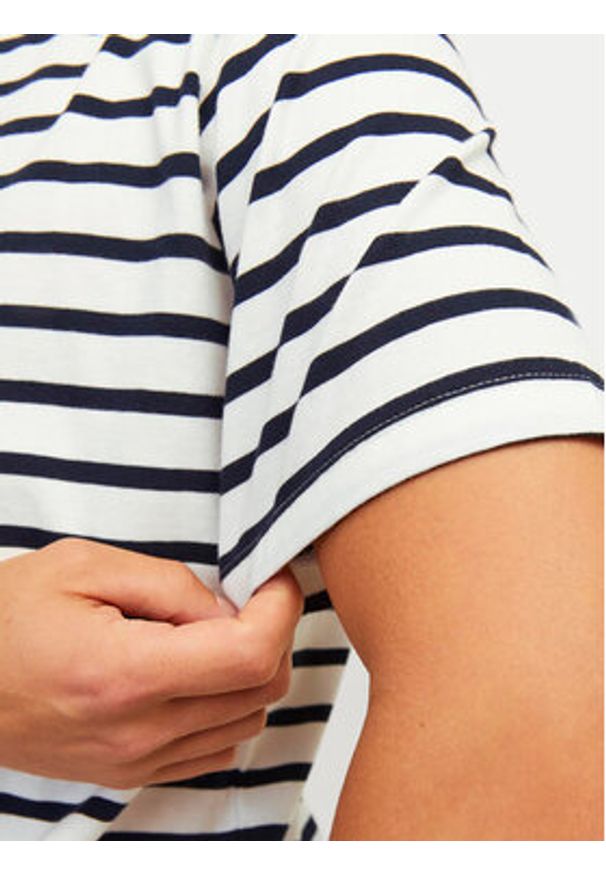 Jack & Jones T-Shirt Organic Basic 12156101 Biały Slim Fit. Kolor: biały. Materiał: bawełna