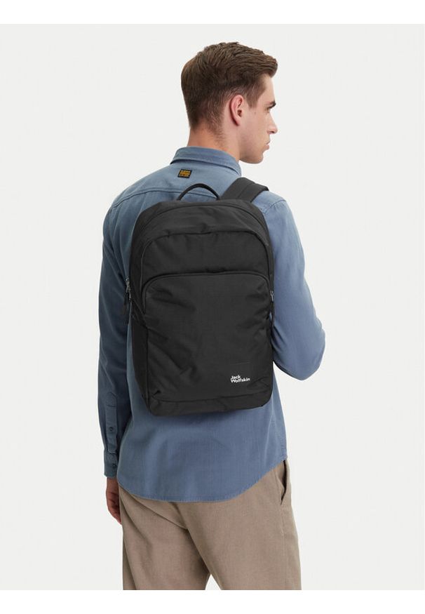 Jack Wolfskin Plecak Terraview A64867 6000 Czarny. Kolor: czarny. Materiał: materiał