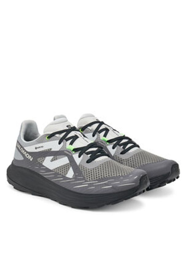 salomon - Salomon Buty do biegania Ultra Flow Gore-Tex L47692700 Szary. Kolor: szary. Materiał: materiał. Technologia: Gore-Tex