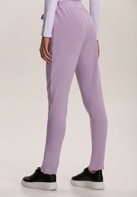 Renee - Lawendowe Spodnie Dresowe Mistwing. Kolor: fioletowy. Materiał: dresówka. Długość: długie #4