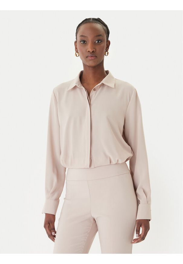 Rinascimento Koszula CFC0127372003 Beżowy Regular Fit. Kolor: beżowy. Materiał: syntetyk