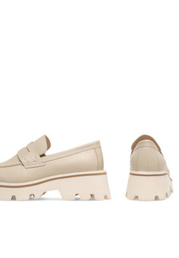 Badura Loafersy GISELLE-24SS202 Beżowy. Kolor: beżowy. Materiał: skóra