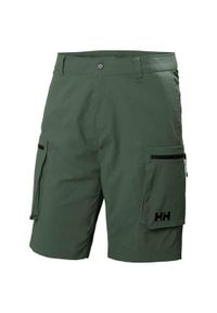 Spodnie sportowe męskie Helly Hansen 53977476. Kolor: zielony. Materiał: materiał, syntetyk. Długość: krótkie