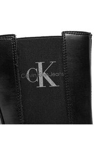 Calvin Klein Jeans Kozaki V4A5-80707-0036 M Czarny. Kolor: czarny. Materiał: skóra
