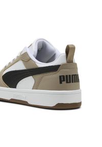 Puma - Sneakersy Rebound V6 Low PUMA White Black Ice Coffee Beige. Kolor: czarny, biały, wielokolorowy, beżowy. Sport: turystyka piesza, koszykówka