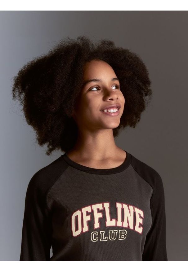 Reserved - Koszulka z nadrukiem - czarny. Kolor: czarny. Materiał: bawełna. Wzór: nadruk