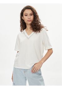 Liu Jo T-Shirt TA4101 JS003 Biały Regular Fit. Kolor: biały. Materiał: bawełna