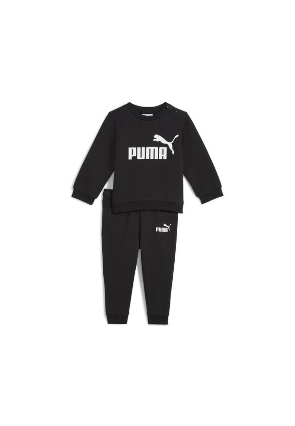 Puma - Zestaw dla małych dzieci Minicats Essentials z bluzą PUMA Black. Kolor: czarny. Materiał: guma, prążkowany. Wzór: nadruk