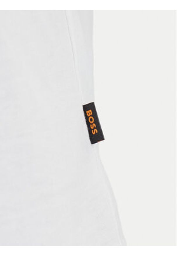 BOSS T-Shirt Te_Animali 50546362 Biały Regular Fit. Kolor: biały. Materiał: bawełna
