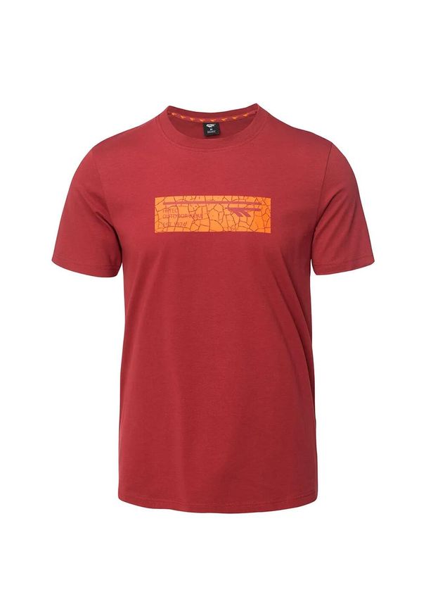 Hi-tec - T-shirt Męski Hamiloni. Kolor: czerwony