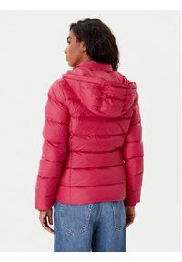 Tommy Jeans Kurtka puchowa Basic DW0DW18312 Czerwony Slim Fit. Kolor: czerwony. Materiał: syntetyk #3