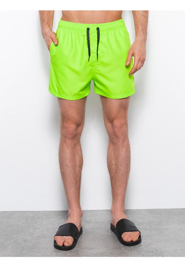 Ombre Clothing - Kąpielówki męskie W318 V-29 - XXL. Okazja: na plażę. Materiał: poliester. Wzór: kolorowy. Sezon: lato. Styl: sportowy