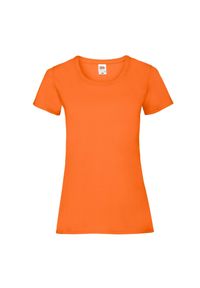 FRUIT OF THE LOOM - Koszulka Damska Valueweight. Kolor: żółty, pomarańczowy, wielokolorowy
