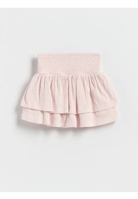 Reserved - Spódnico-szorty - pastelowy róż. Kolor: różowy. Materiał: bawełna #1