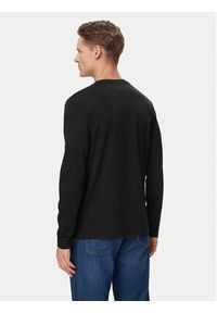 TOMMY HILFIGER - Tommy Hilfiger Longsleeve Script Stack MW0MW43225 Czarny Regular Fit. Kolor: czarny. Materiał: bawełna. Długość rękawa: długi rękaw #3