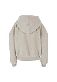 Urban Classics - Bluza Damska Sherpa Oversized Full Zip Hoodie. Kolor: beżowy #2