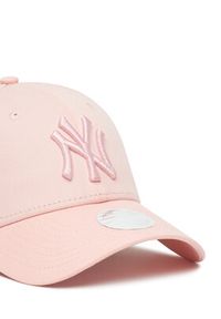 New Era Czapka z daszkiem New York Yankees MLB League Essential 9FORTY 60675519 Różowy. Kolor: różowy. Materiał: bawełna, materiał