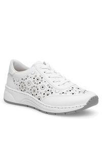 Rieker Sneakersy N6506-80 Biały. Kolor: biały