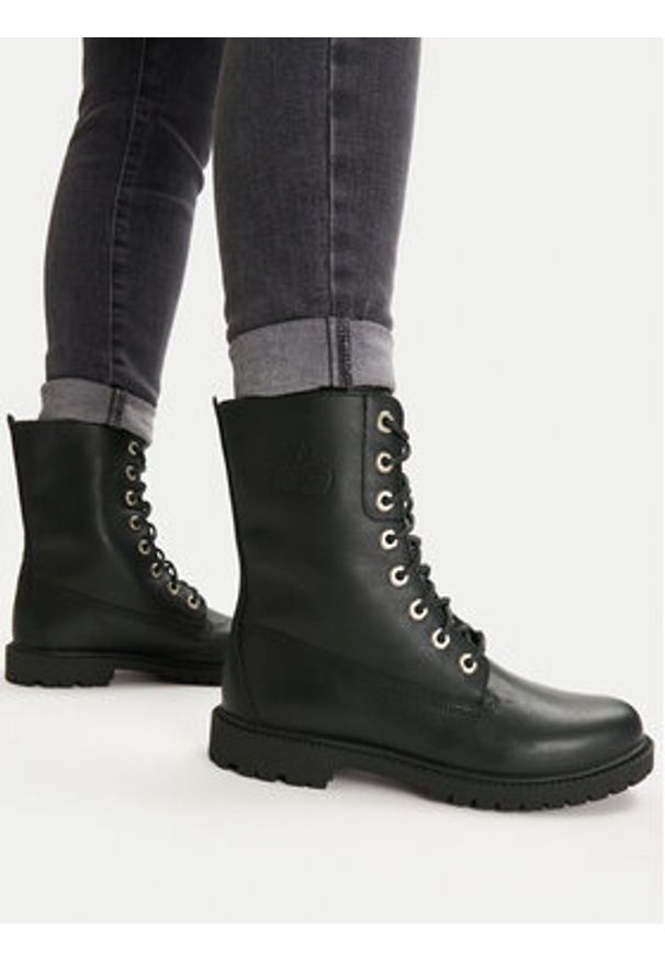 Timberland Trzewiki Premium 8 Inch Lace Up Wp TB0A43MXW021 Czarny. Kolor: czarny. Materiał: skóra