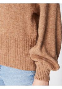 Sisley Sweter 109RM400A Brązowy Oversize. Kolor: brązowy. Materiał: syntetyk #4