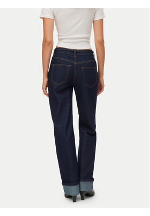 Vero Moda Jeansy Vmallison Mr Straight Rosebelt Jns Si346 10339315 Granatowy Regular Fit. Kolor: niebieski