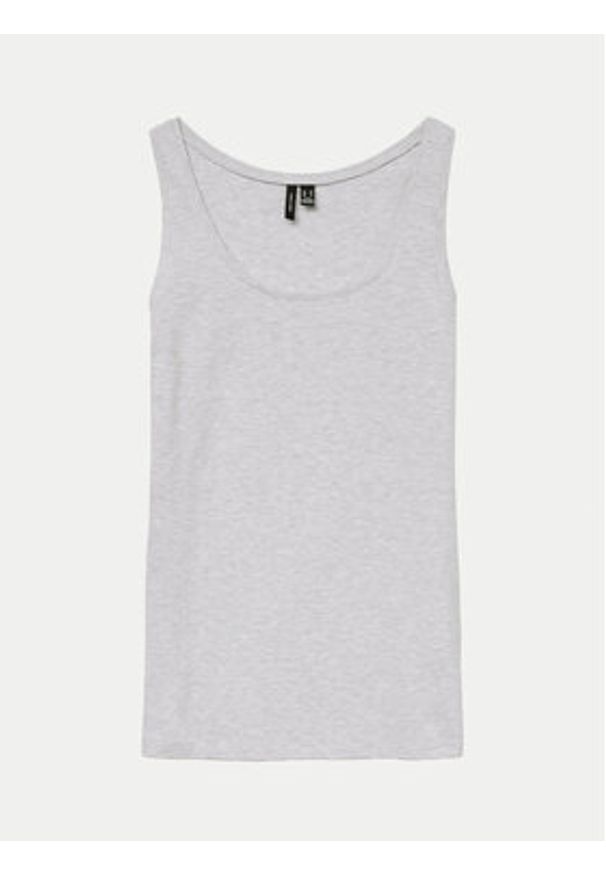 Vero Moda Top Lulu 10323756 Szary Regular Fit. Kolor: szary. Materiał: bawełna