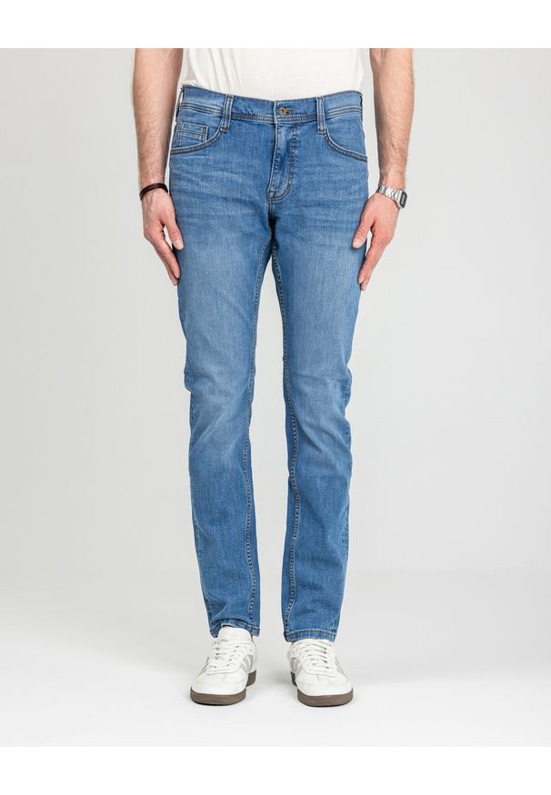 Męskie Spodnie Jeansowe Mustang Style Oregon Tapered Denim Blue 1018014 5000 682