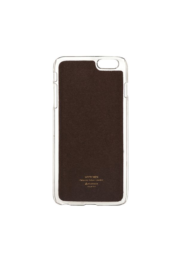Wittchen - Etui na iPhone 6 Plus. Kolor: brązowy. Materiał: materiał, syntetyk. Wzór: aplikacja
