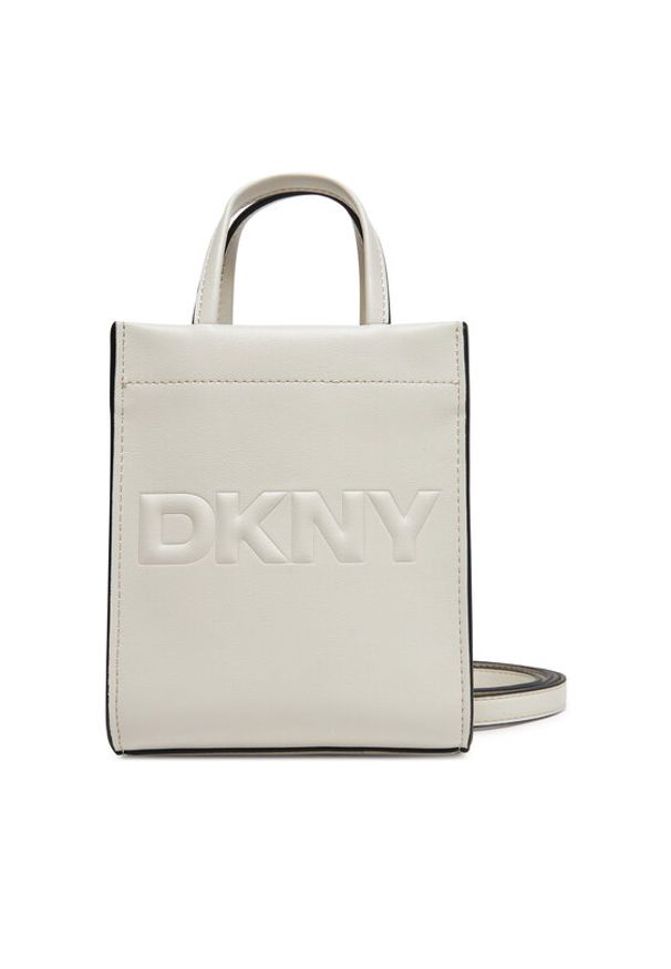 DKNY Torebka R44AZI34 Beżowy. Kolor: beżowy. Materiał: skórzane