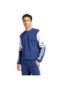 Adidas - Bluza męska adidas Squadra 25 Sweat Crew. Kolor: biały, wielokolorowy, niebieski