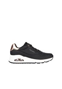 skechers - Buty damskie SKECHERS Uno Shimmer Away. Okazja: na co dzień. Kolor: czarny. Model: Skechers Sport. Sport: turystyka piesza #1