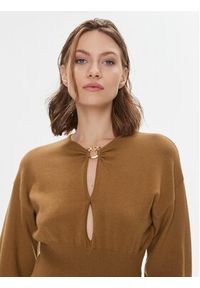 Pinko Sweter Chioccia 101848 A15S Brązowy Regular Fit. Kolor: brązowy. Materiał: wełna