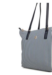TOMMY HILFIGER - Tommy Hilfiger Torebka Poppy Summer Tote AW0AW17203 Granatowy. Kolor: niebieski #4