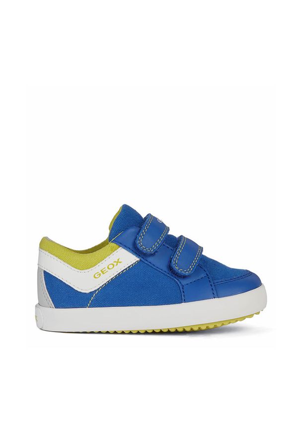 Geox - Buty dziecięce. Nosek buta: okrągły. Zapięcie: rzepy. Kolor: niebieski. Materiał: syntetyk, materiał, skóra ekologiczna, guma. Szerokość cholewki: normalna