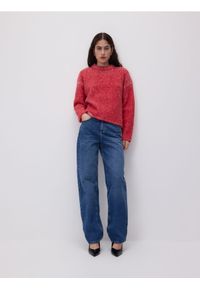 Reserved - Strukturalny sweter - wielobarwny. Materiał: dzianina, wełna. Styl: klasyczny #1