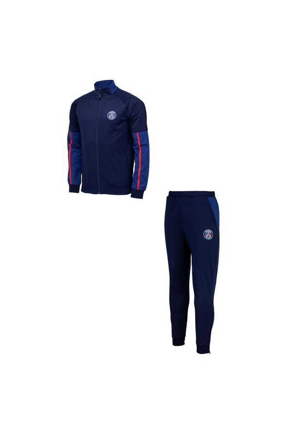 PSG - Dres piłkarski dziecięcy Paris Saint-Germain 22/23. Kolor: niebieski. Materiał: dresówka. Styl: sportowy