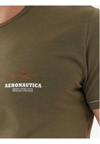 Aeronautica Militare T-Shirt AM1UTI003 Zielony Regular Fit. Kolor: zielony. Materiał: bawełna #3