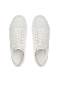 Calvin Klein Sneakersy Low Top Lace Up Archive Stripe HM0HM01292 Biały. Kolor: biały. Materiał: skóra #3
