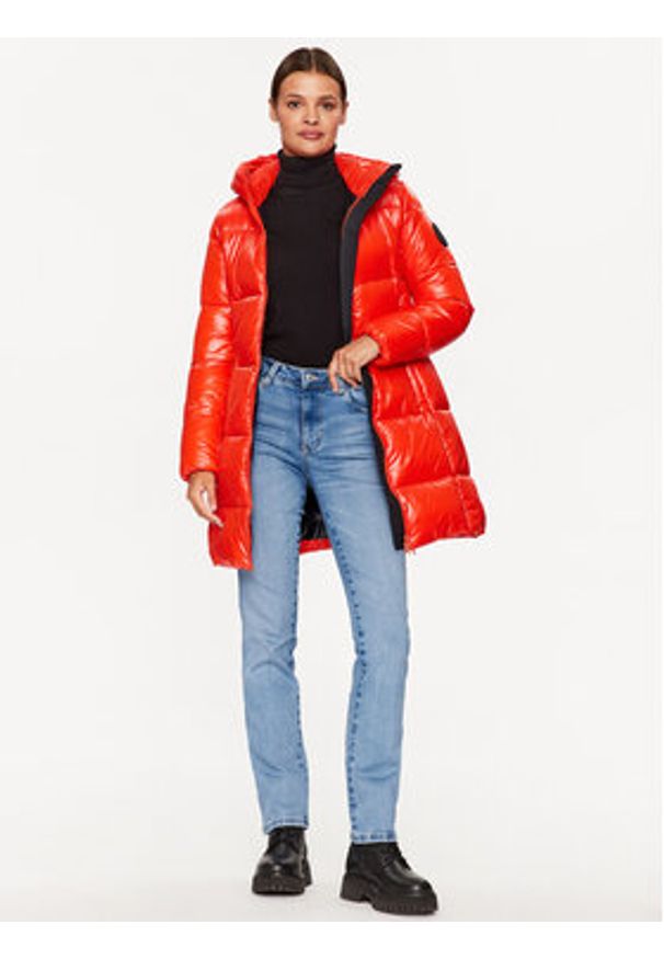 Save The Duck Kurtka zimowa D45650W-LUCK17 Czerwony Regular Fit. Kolor: czerwony. Materiał: puch, syntetyk. Sezon: zima