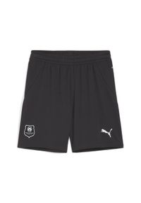 Puma - Młodzieżowe szorty Stade Rennais F.C. 24/25 PUMA Flat Dark Gray White Black. Kolor: czarny, szary, biały, wielokolorowy. Długość: krótkie. Sezon: lato. Styl: młodzieżowy. Sport: piłka nożna