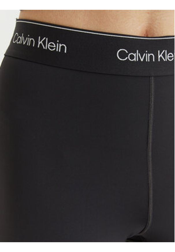 Calvin Klein Performance Legginsy LVGWS5L609 Czarny Slim Fit. Kolor: czarny. Materiał: syntetyk